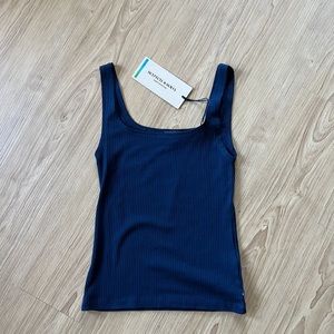 Scotch & Soda scoop neck ribbed tank top